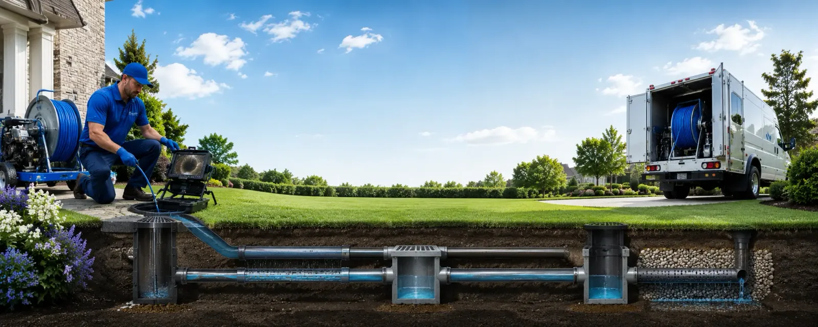 Outdoor drain cleaning information for Loving, NM